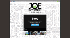 Desktop Screenshot of joethevoiceguy.com