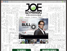 Tablet Screenshot of joethevoiceguy.com